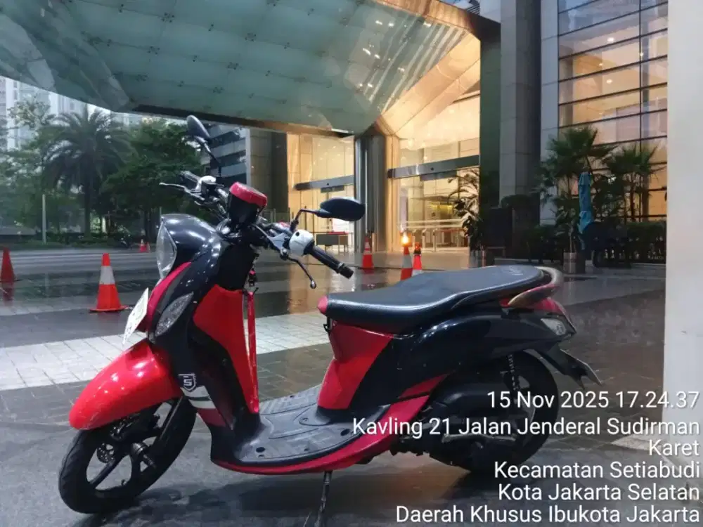 Dijual Santai: Yamaha Fino Sporty (Warna Hitam-Merah)