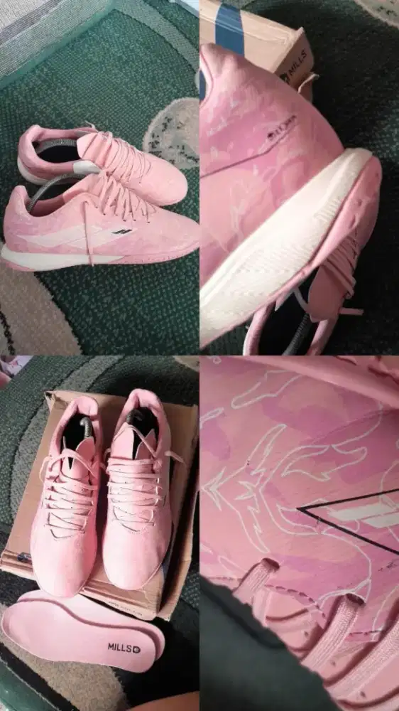 sepatu futsal flame in pink 2.0