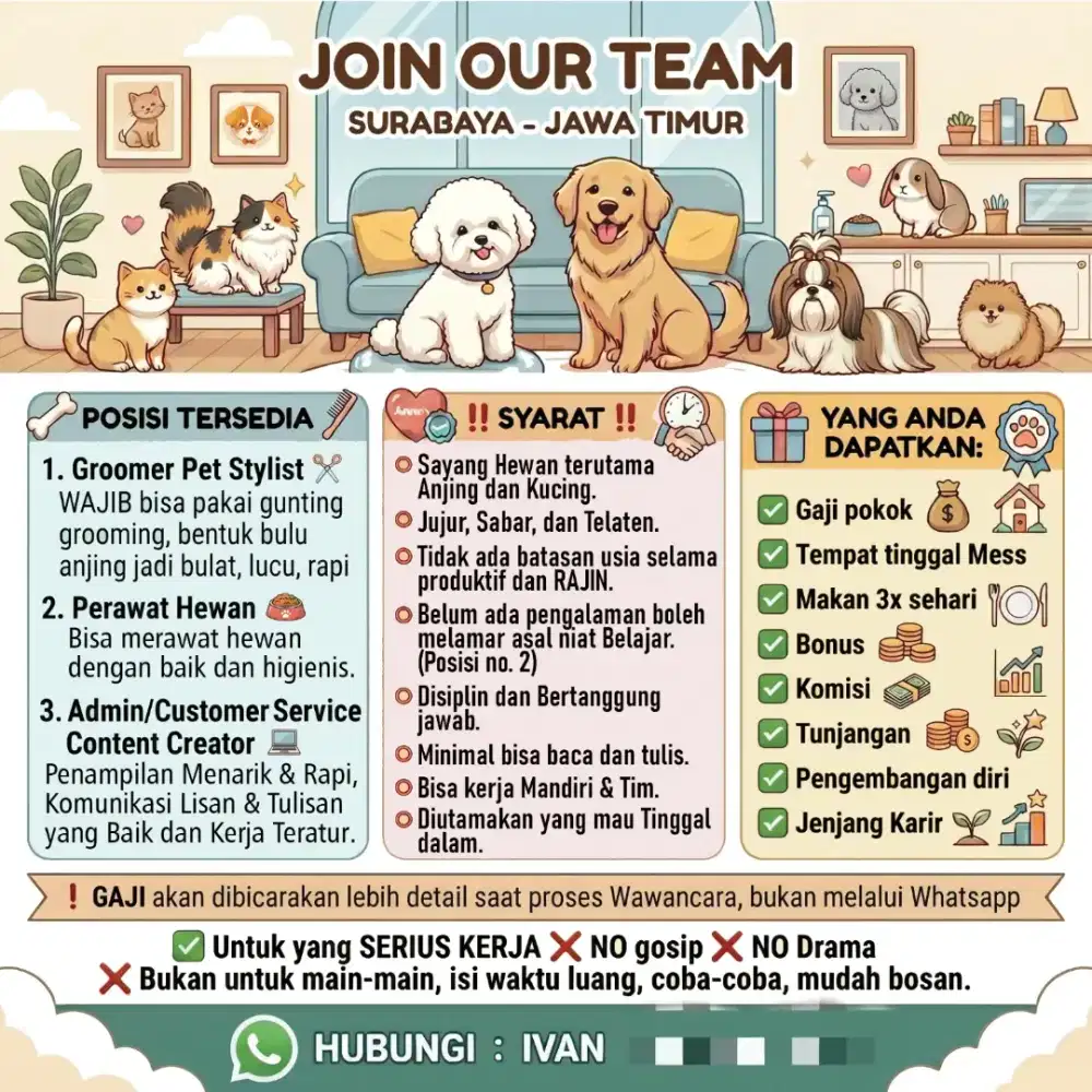 Loker Petshop Surabaya