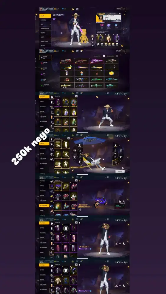 Jual akun freefire amanah
