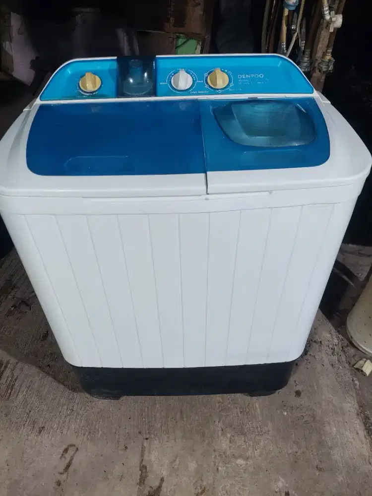 Mesin cuci 2tabung Denpoo kap8kg Normal semua mesin Ori