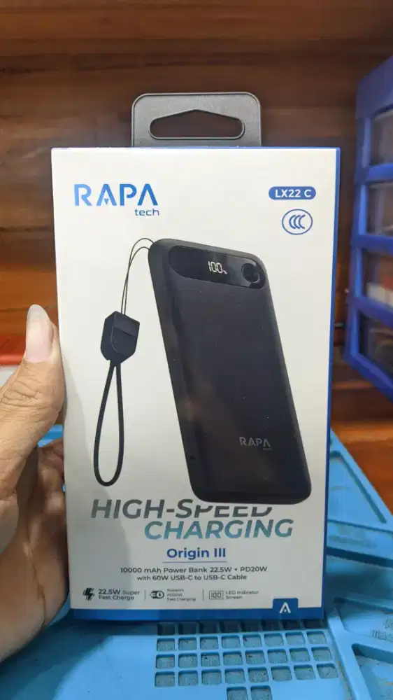 POWER BANK 10.000mAh RAPA TECH LX22C C