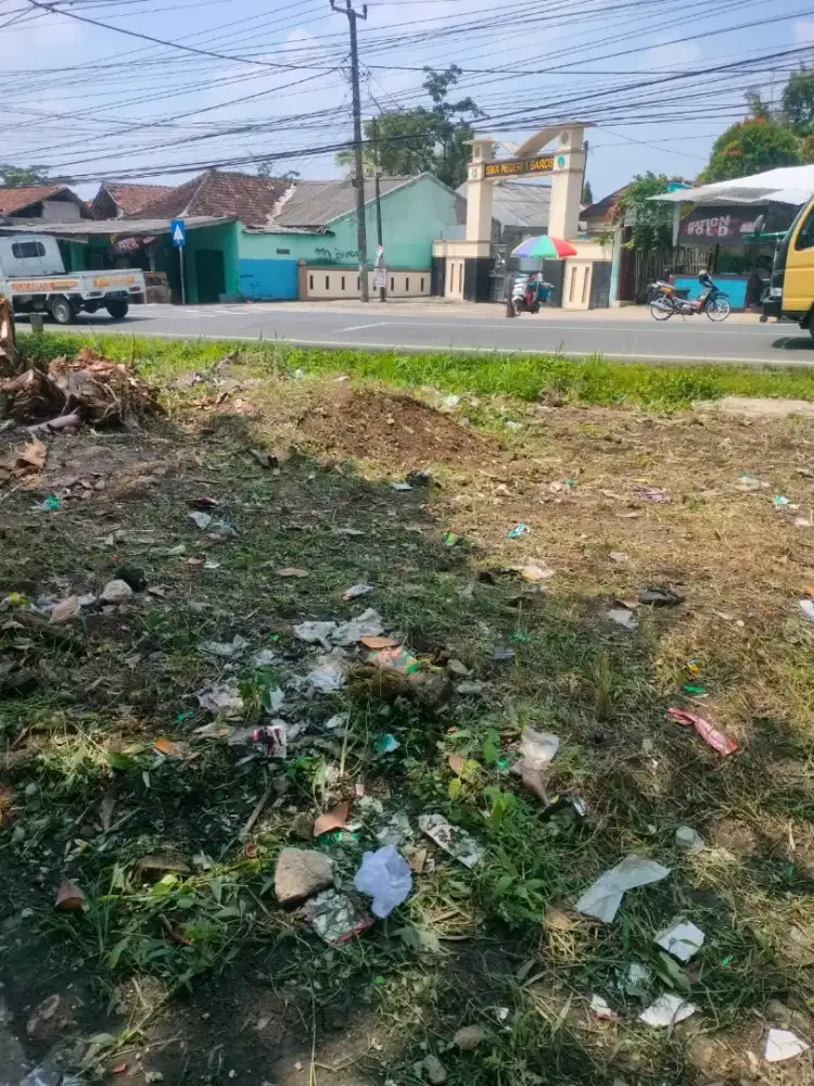 Di Jual cepat Tanah Datar nempel Jalan Propinsi
