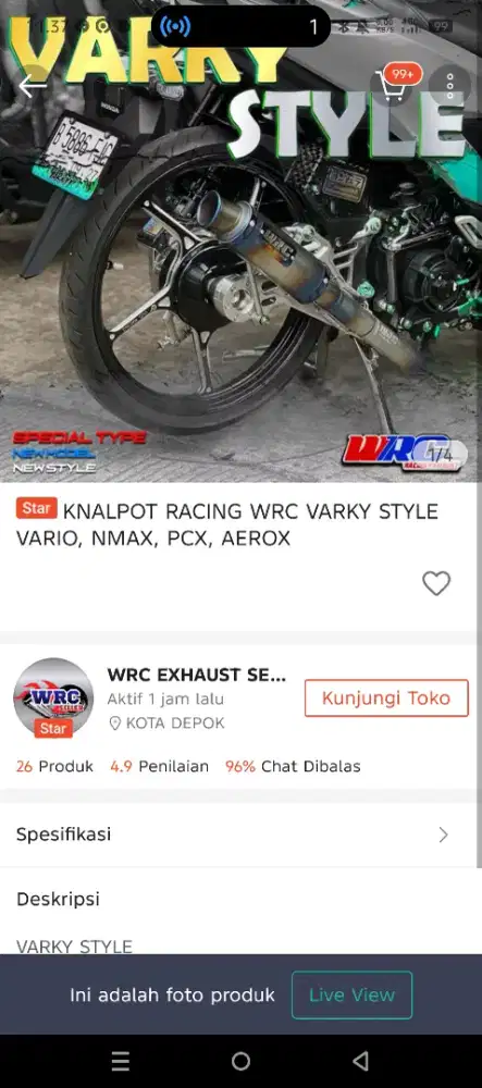 SELL KNALPOT AEROX