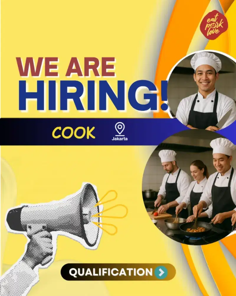 LOWONGAN PEKERJAAN COOK - Green Ville - Jakarta Barat