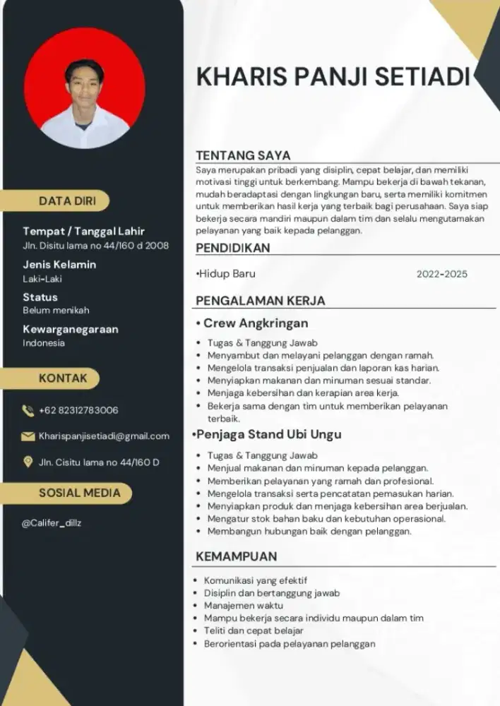 Cari pekerjaan apa saja, serius dan siap bekerja