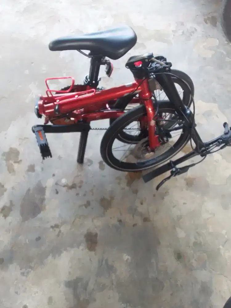 Sepeda lipat element Troy chromoly 10 speed