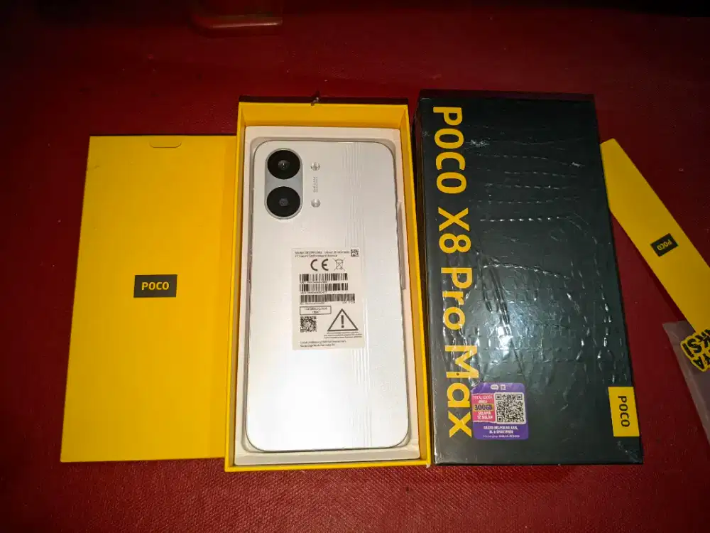 POCO X8 PRO MAX 12/512 WHITE,BARU SEHARI MULUSSS!