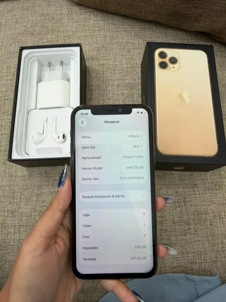 Iphone 11 pro 256 bh 100 notif