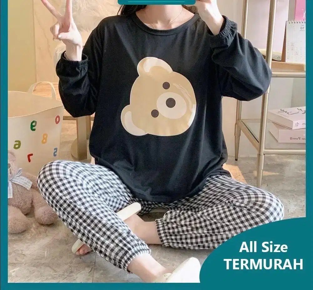 Setelan Wanita Joger / Setelan Baju Tidur Wanita