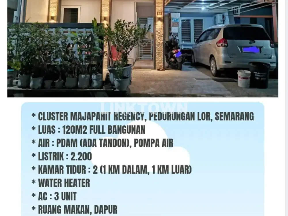 Dijual Rumah Siap Huni Nego di Perum Majapahit Regency Semarang