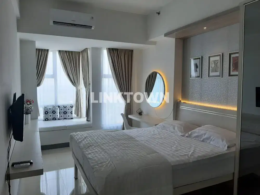 Disewakan Apartemen Luxury Minimalis Furnish Type Studio Bay Window di Benson Pakuwon Mall
