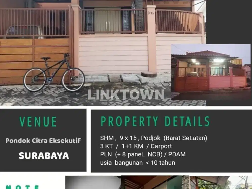 Dijual Rumah Srategis di Kawasan Pondok Citra Eksekutif Selangkah ke Raya Merr