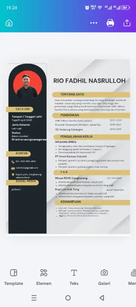 Cari pekerjaan apa saja