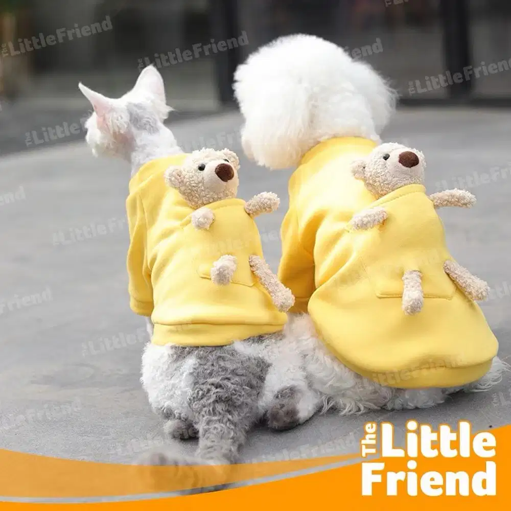 Baju Anjing Kucing Kantong Pocket Boneka Bear Super Lucu Dog Cat Shirt