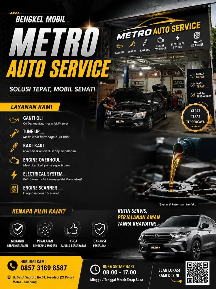 Bengkel mobil metro auto service