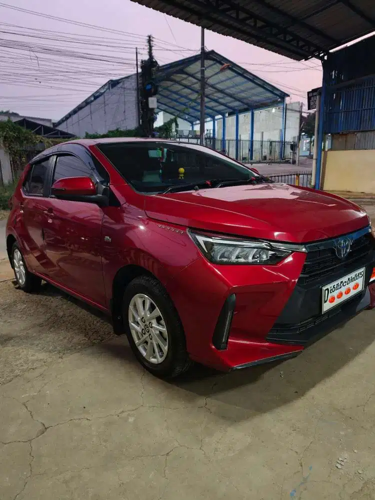 Toyota Agya 2024 Merah Milik Pribadi Low Km dari Baru Tangan 1