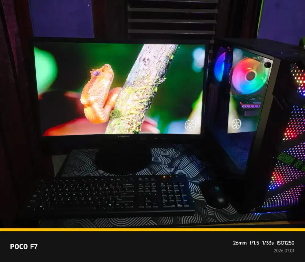 Pc gaming core i5 vga gtx 750ti 4gb monitor 24 inch curved