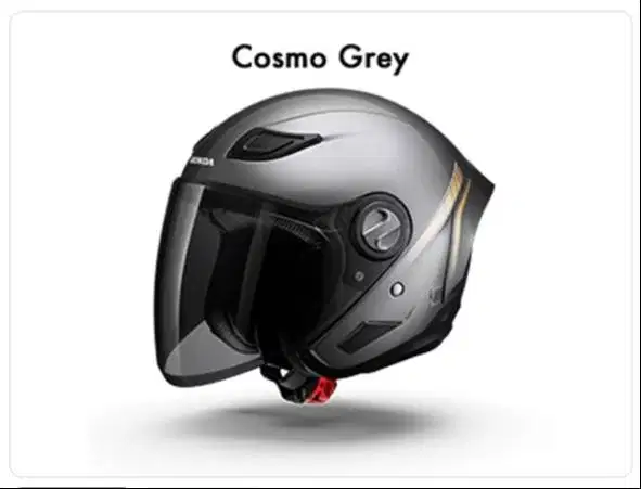 Helm Half face type cosmo intercom ready ori helm resmi honda motor