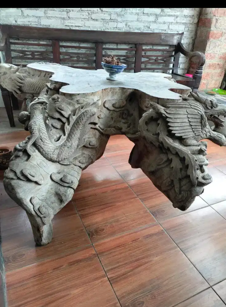 MEJA KLASIK JATI NAGA USIA 100 THN