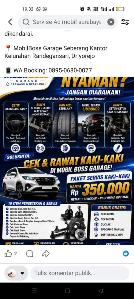 Bengkel Mobil Spesialis Kaki2
