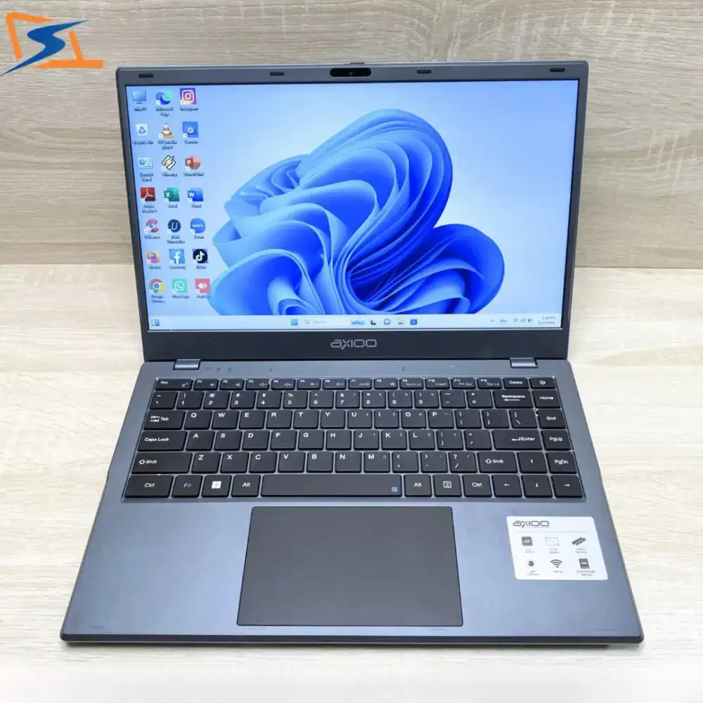 Laptop Axioo Ram 8 GB Intel Celeron N4500 Kondisi muluss siap pakai