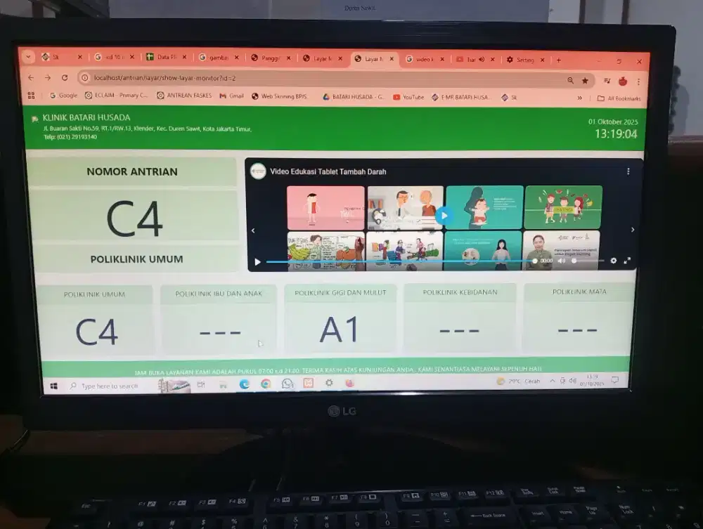 Software Antrian Rumah Sakit Klinik Puskesmas Samsat dll