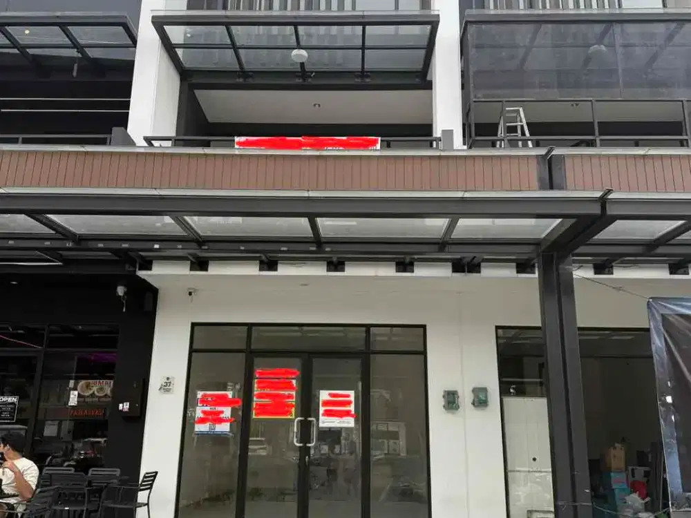 Disewa Murah Ruko Hadap Jalan Hampton Promenade Gading Serpong Alfresco Kawasan Terbukti Ramai
