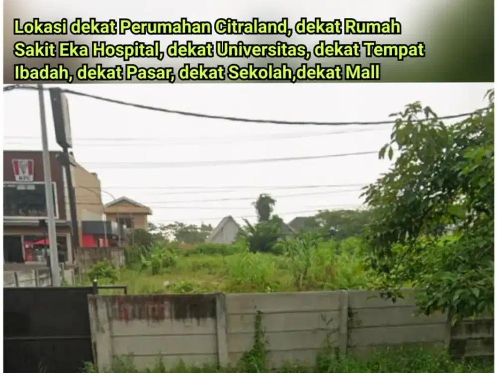 TANAH MURAH TEPI JALAN SOEKARNO HATTA DEKAT EKA HOSPITAL PEKANBARU