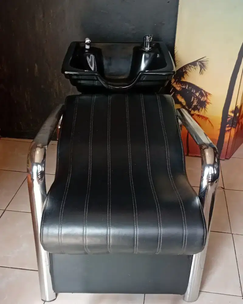 Kursi keramas washbak keramik untuk salon/barbershop