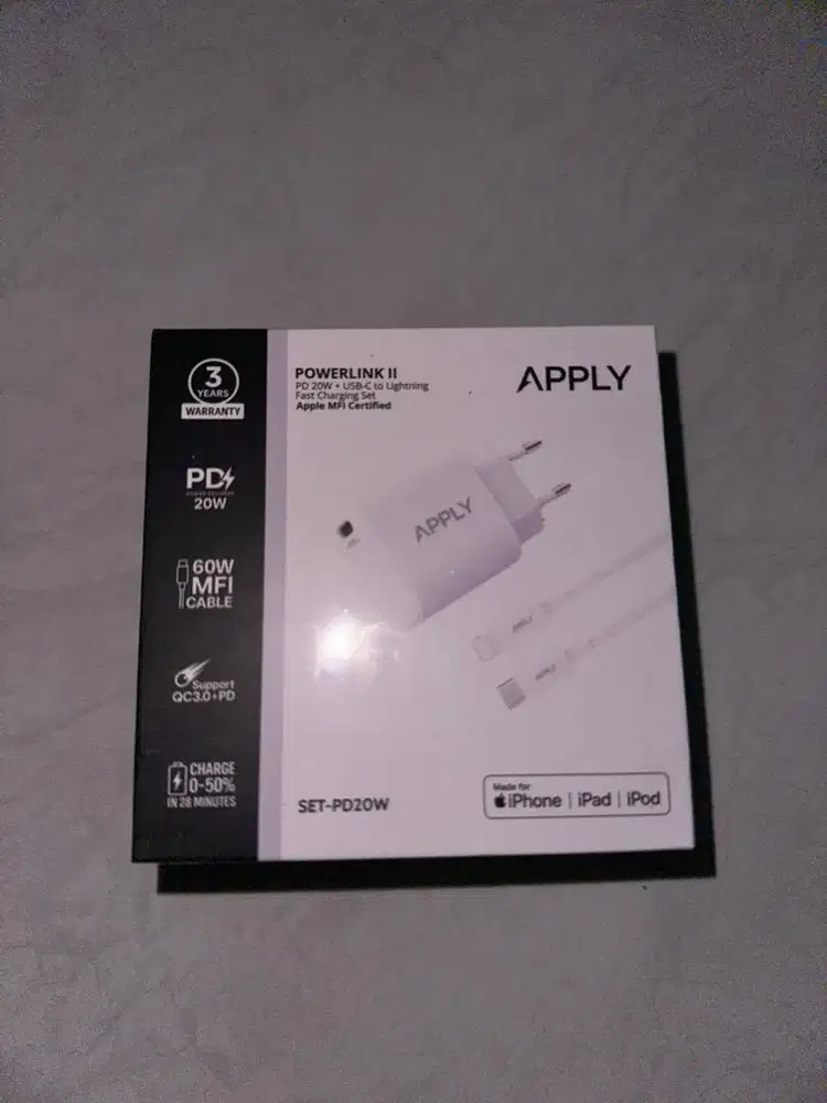 Charger Resmi MFi iPhone/Android