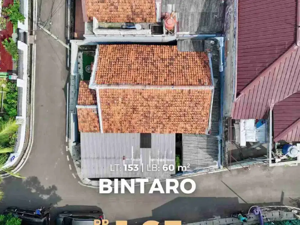 Jual rumah hitung tanah dalam komplek pjmi di bintaro, tangerang selatan