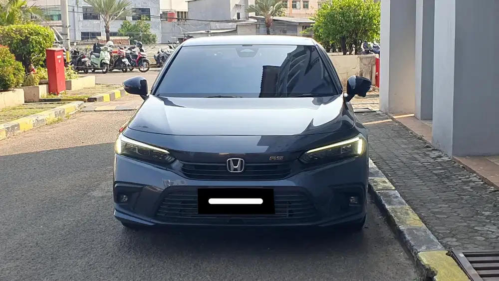 Km 12 ribu honda civic rs turbo cvt sensing 2023 abu metalik