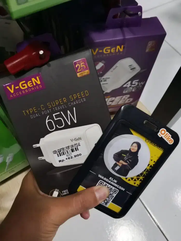 Vgen adapter 2 port 65w
