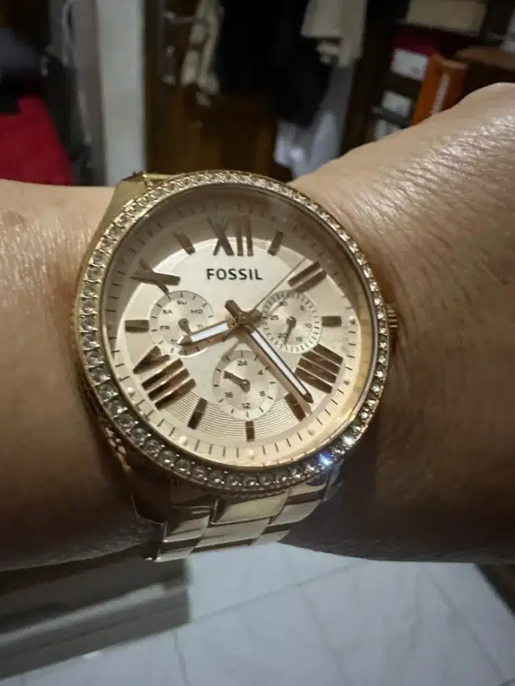 Dijual jam Fossil Original *AM4483 Rose Gold 40 mm - second*
