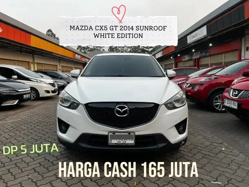 DP PROMO 5JT MAZDA CX5 GT 2014 SUNROOF WHITE EDITION RARE !!