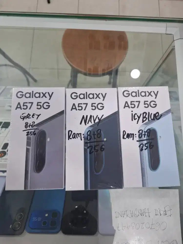 samsung galaxy a57 ram 8+8/256 new segel