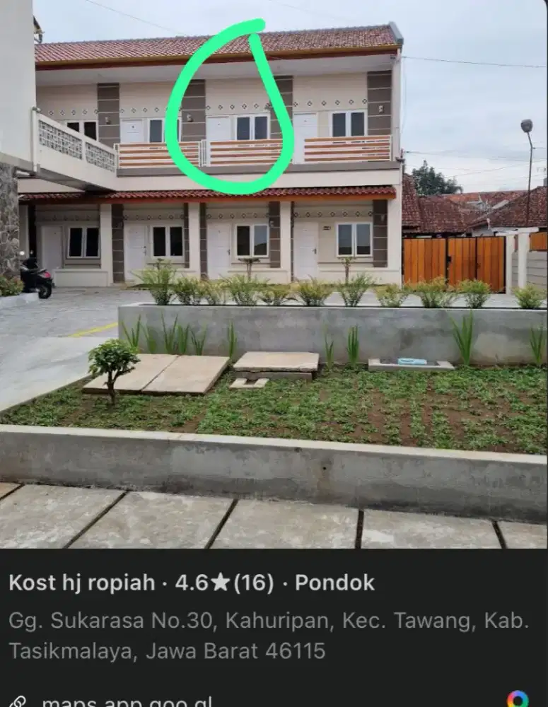 Kosan ibu haji ropiah khusus laki laki