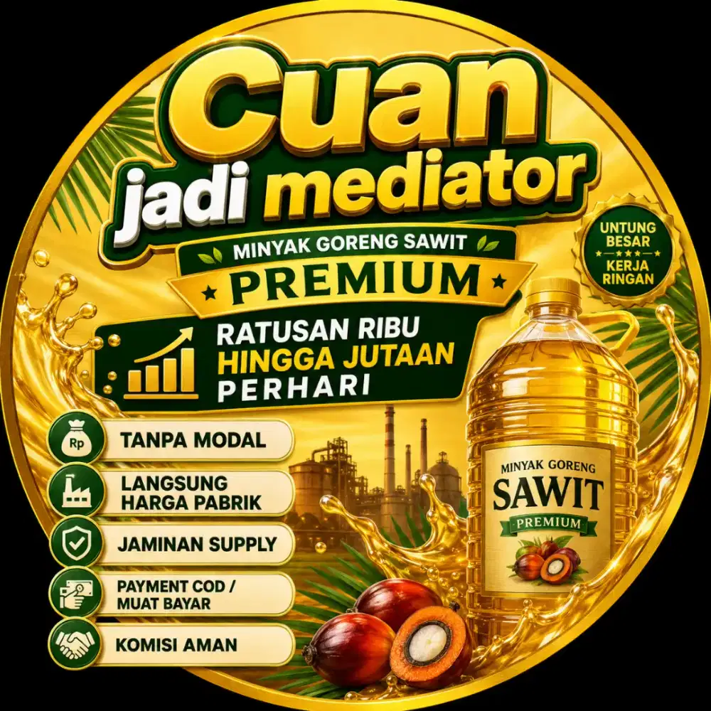 Cuan jutaan jadi mediator atau distributor minyak goreng premium