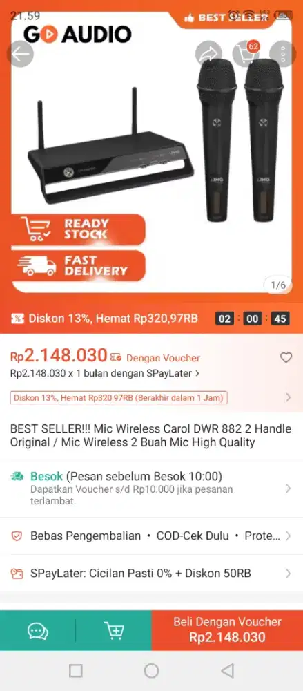 Mic wireless carol original