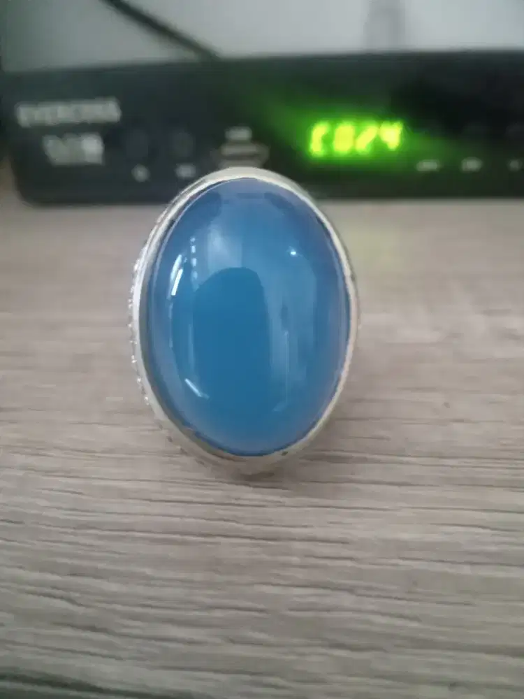 Batu cincin akik anggur biru langit batu raja