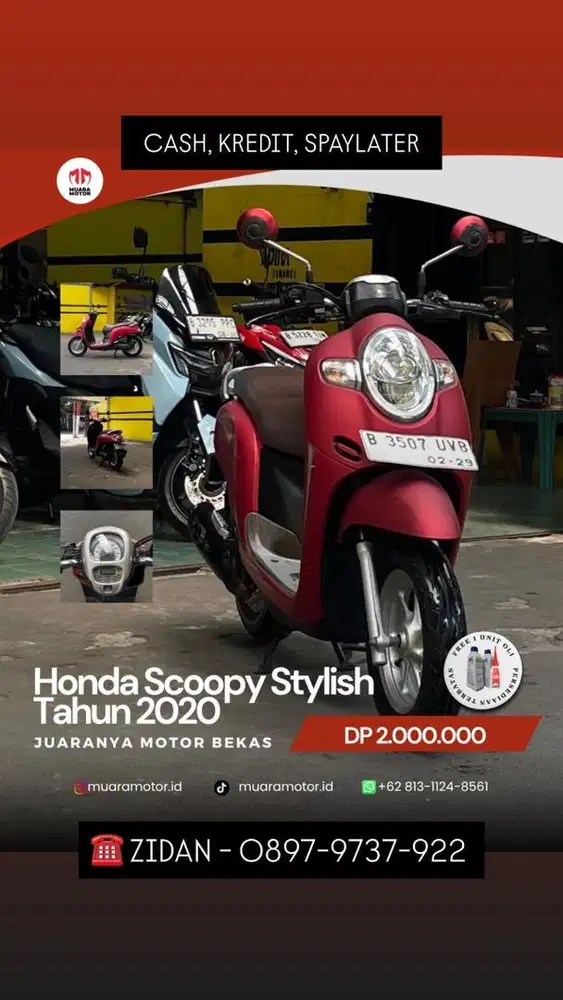 HONDA SCOOPY STYLISH 2020 TERAWAT !!!