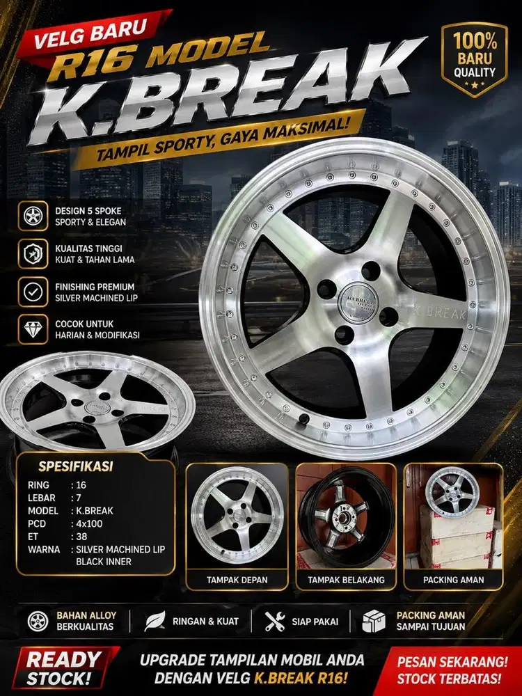 Velg mobil baru R16 4x100