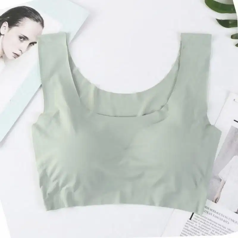 BRA SEAMLESS BIG SIZE JUMBO ICE SILK TANPA KAWAT