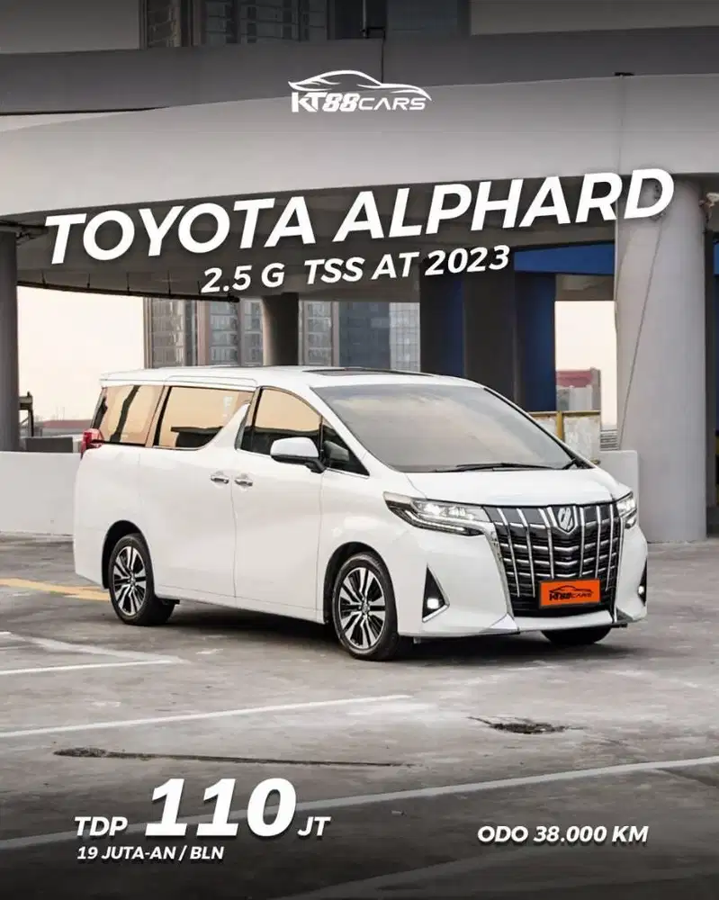 Toyota Alphard 2.5 G TSS AT Tahun 2023 TDP 110 Jt Bergaransi Mesin
