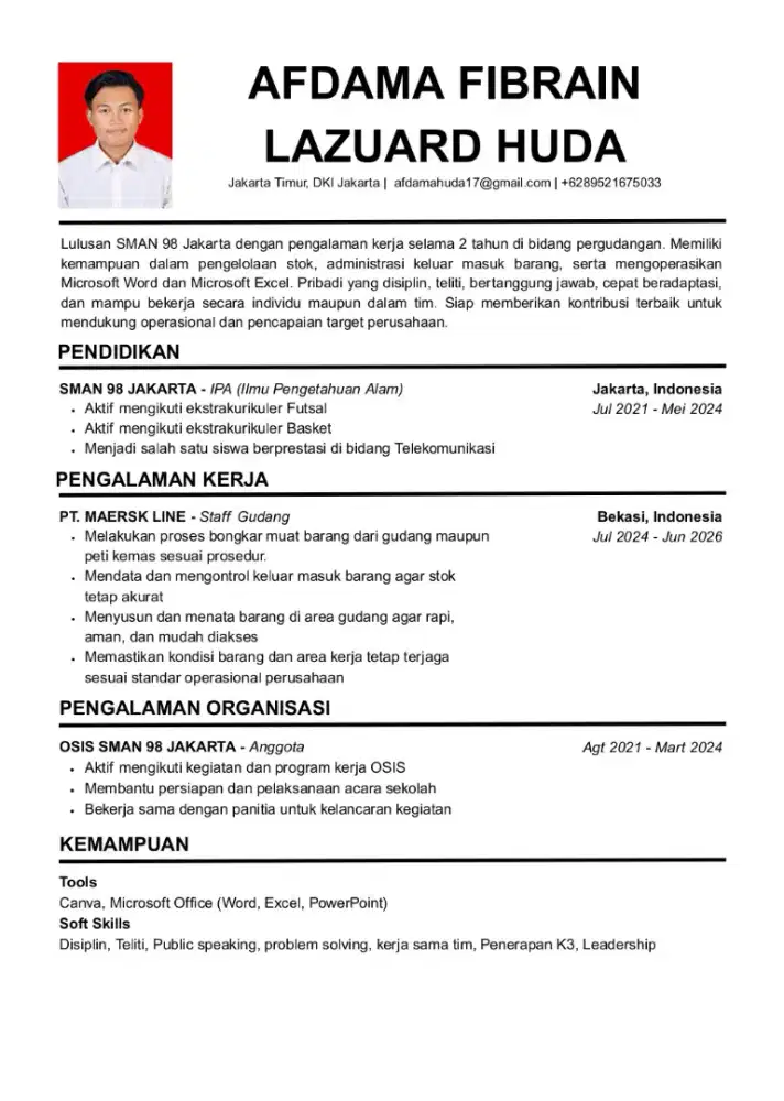 lagi butuh pekerjaan full time