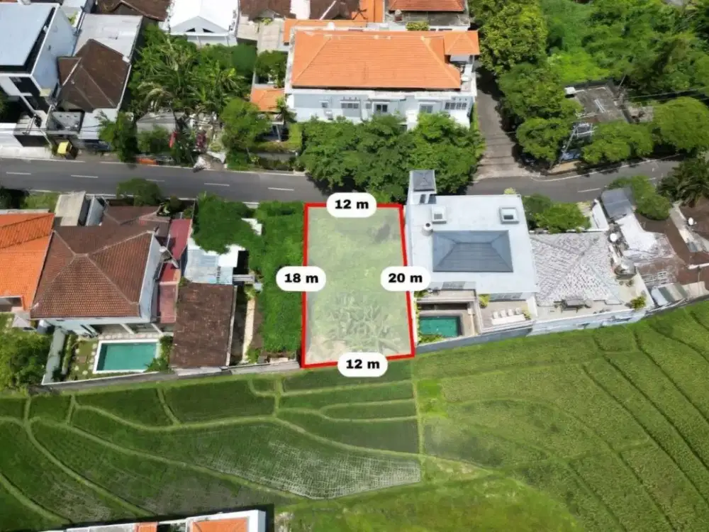 Tanah di Jantung Canggu View Sawah