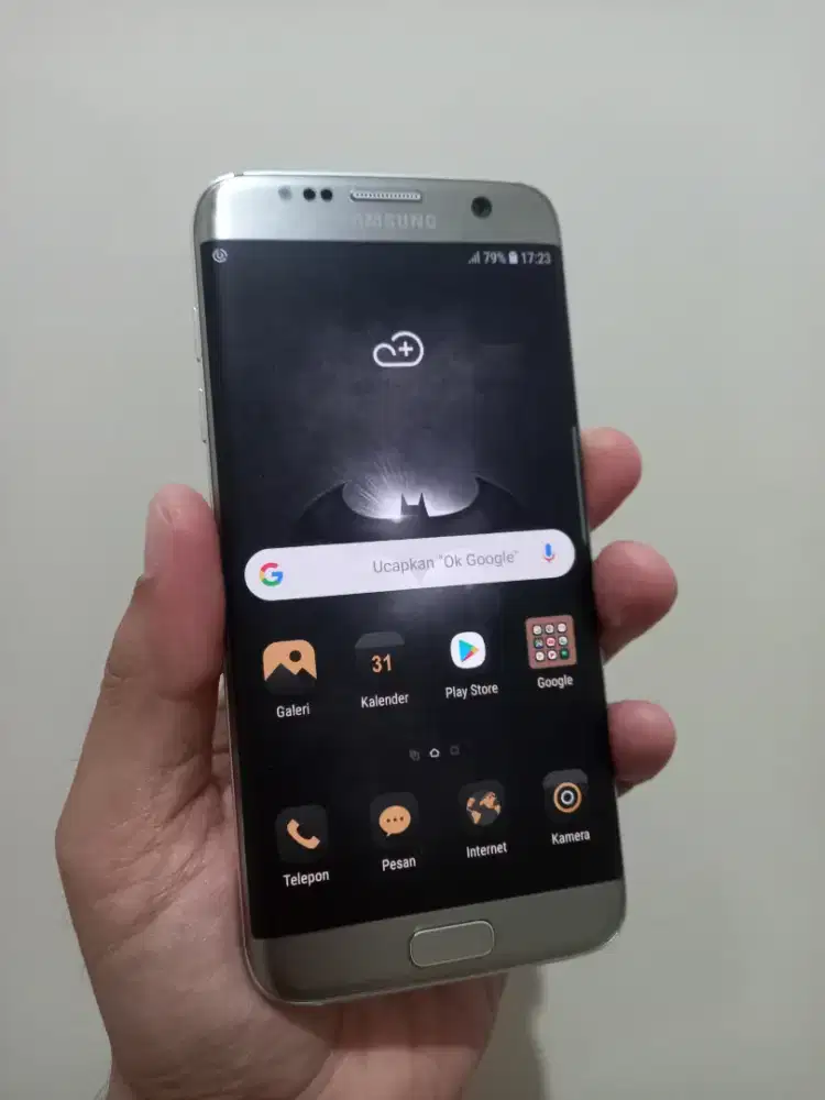 Samsung Galaxy S7 Edge Ram 4/32Gb Silver Batangan mulus pisan