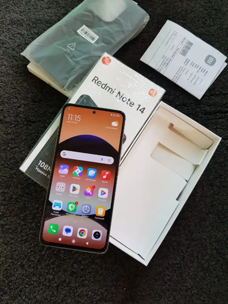 Redmi note 14 4g NFc ram 8+8/128 mulua cakep fulset