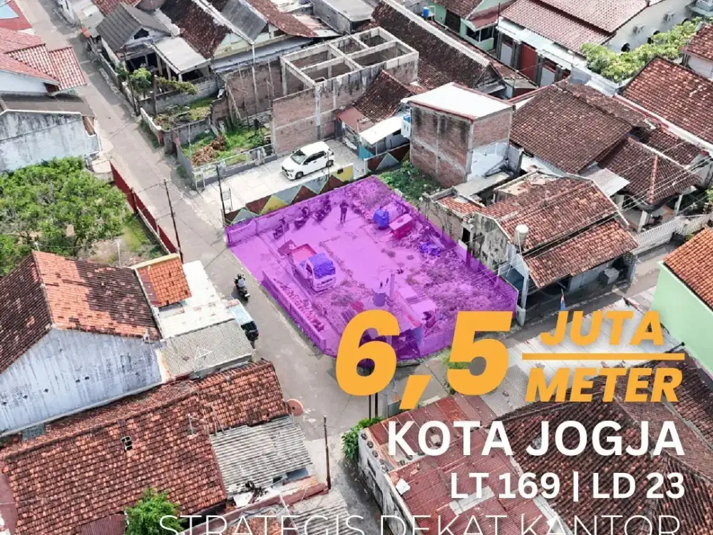 Jual Tanah Kota Jogja Miliran Dekat Kantor Walikota Jogja Dan Tugu Jogja